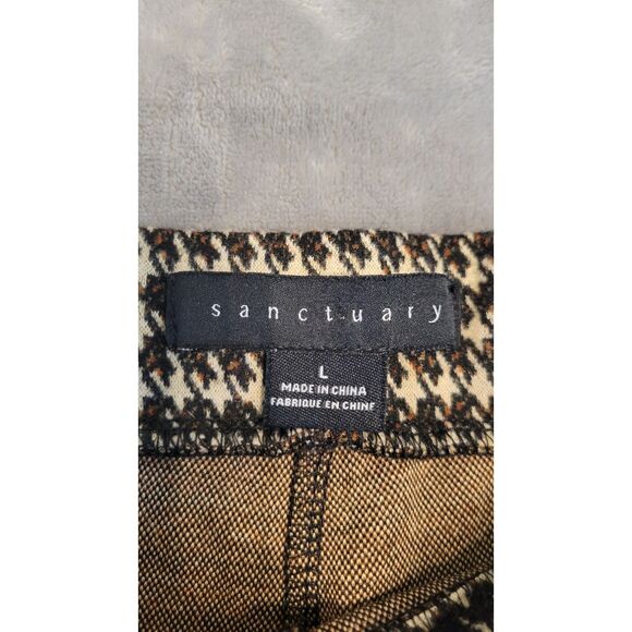 Sanctuary Anthropologie Filmore Flare Houndstooth Pants - Picture 3 of 4